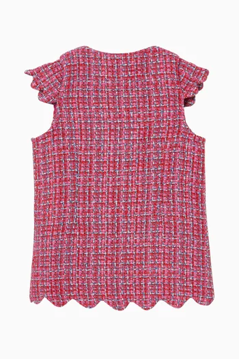 Abbey Mini Dress in Tweed