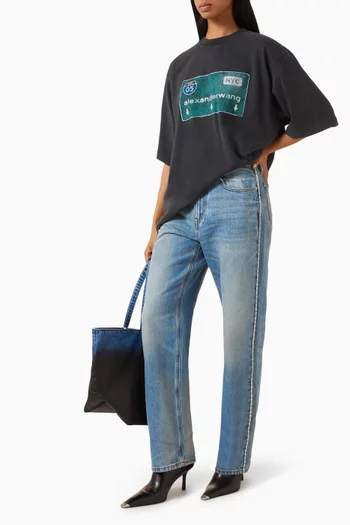 Embellished Straight-leg Jeans