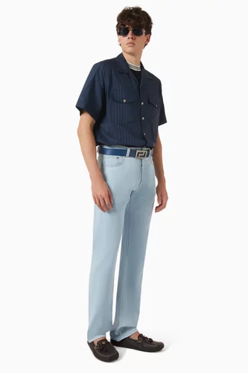 Jacquard Shirt in Cotton Blend