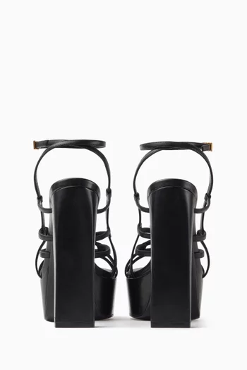 Valentina 145 Platform Sandals in Nappa