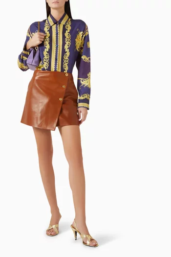 Barocco-print Shirt in Silk-twill