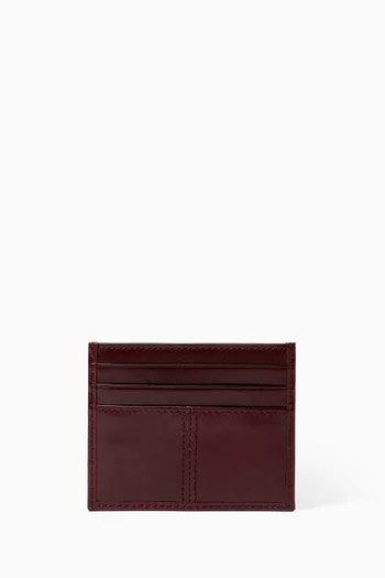 Logo Card Holder in Leather