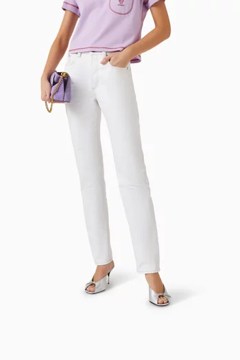 Buckle 80 Mules in Lamb Leather