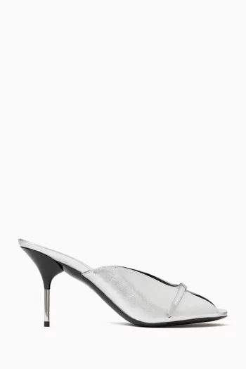 Buckle 80 Mules in Lamb Leather
