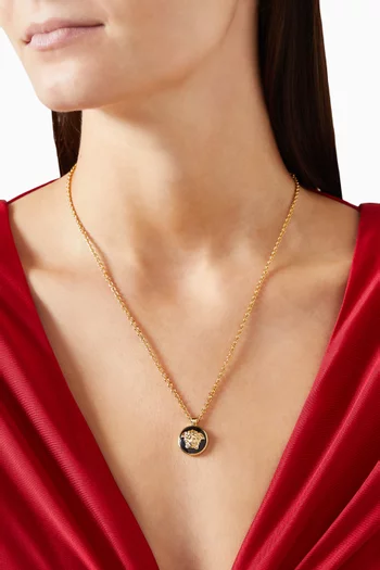 Medusa Necklace in Enamel