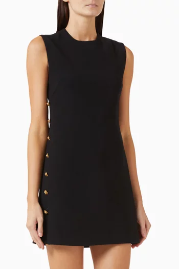 Sleeveless Mini Dress in Stretch Viscose Cady