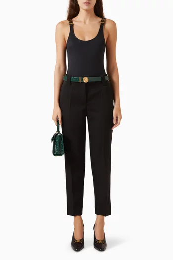 Tailored Pants in Grain de Poudre Wool