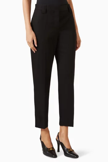 Tailored Pants in Grain de Poudre Wool
