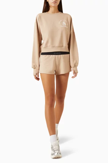 Suzanne Cropped Sweatshirt in Fleece