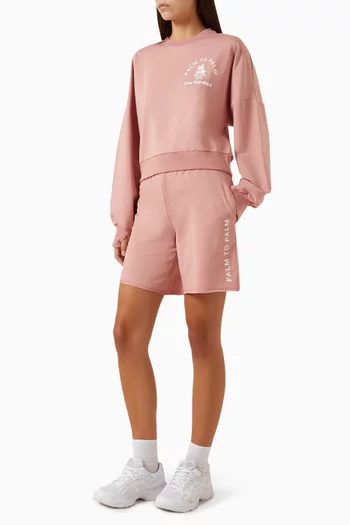 Suzanne Cropped Sweatshirt in Fleece