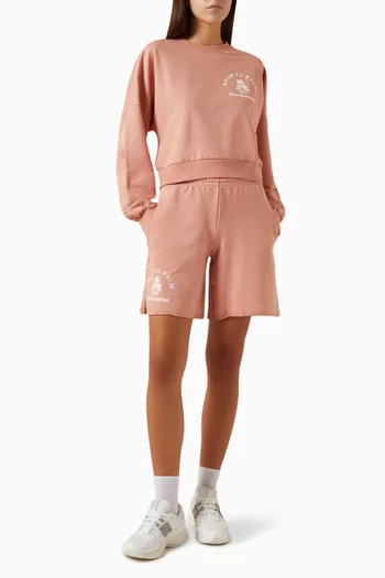 Suzanne Cropped Sweatshirt in Fleece