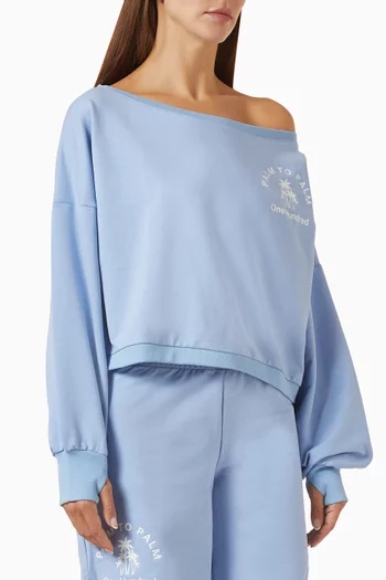 Valerie Boatneck Sweatshirt in Fleece