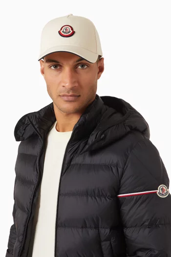 Embroidered Logo Baseball Cap in Cotton