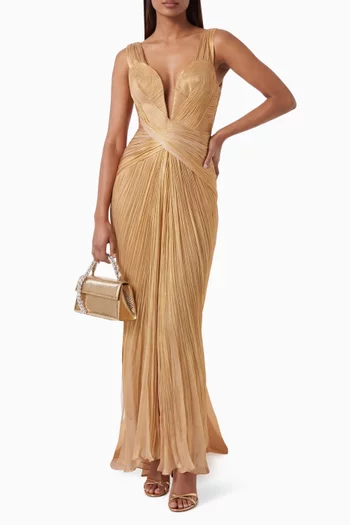 Corinna Lace-back Dress in Silk