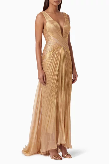 Corinna Lace-back Dress in Silk
