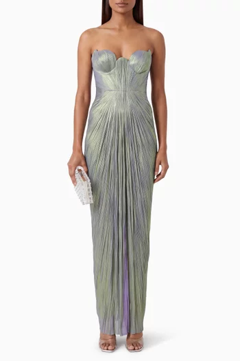 Jasleen Lace-back Dress in Silk