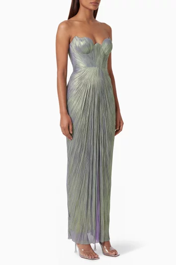 Jasleen Lace-back Dress in Silk