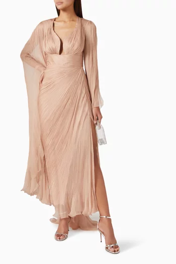 Danielle Lace-up Train Dress