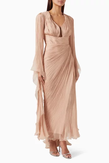 Danielle Lace-up Train Dress