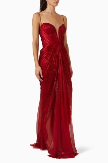 Cecilia Lace-up Gown