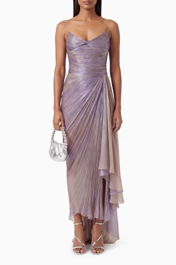 Heidi Slit Dress in Silk