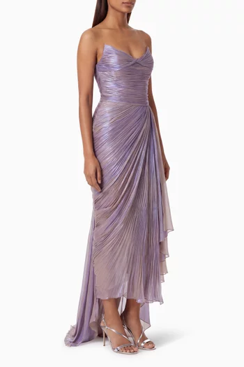 Heidi Slit Dress in Silk