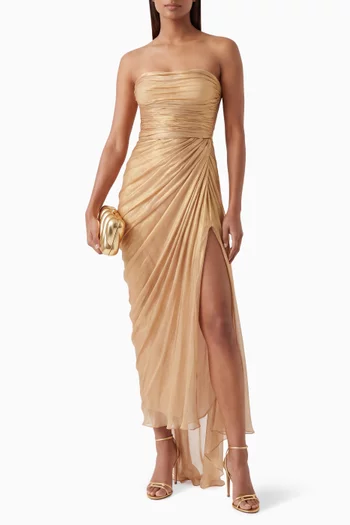 Bryony Draped Slit Dress
