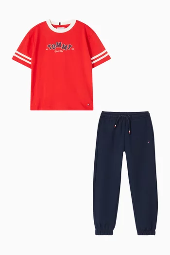 Logo Co-ord Set in Cotton