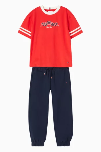 Logo Co-ord Set in Cotton