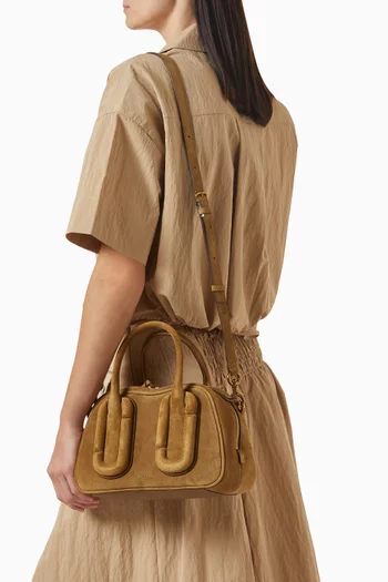 The Babe Top-handle Bag in Suede