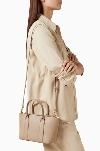 The Small Pop J Marc Work Tote Bag in Pebble Leather