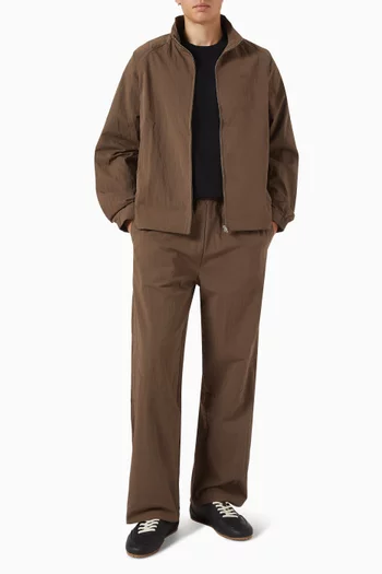 Track Jacket in Cotton Blend