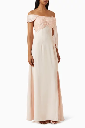 Embellished Off-shoulder Dress