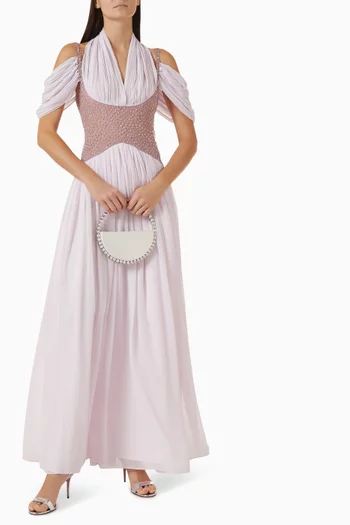 Crystal-embellished Dress in Chiffon
