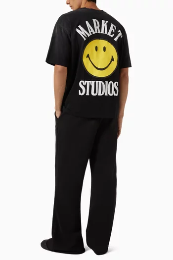 Smiley Lockup T-shirt in Cotton