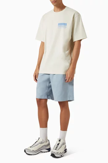 Pigment Dye G-Shorts in Cotton Twill