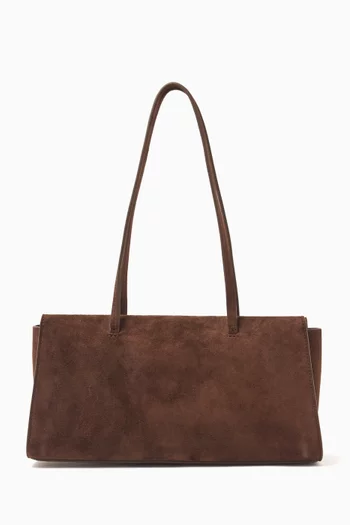90's Medium Shoulder Bag in Suede