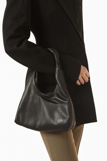 Siena Mini Hobo Shoulder Bag in Leather