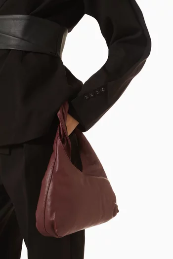 Siena Mini Hobo Shoulder Bag in Leather