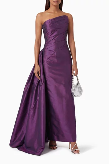 Strapless Draped Gown