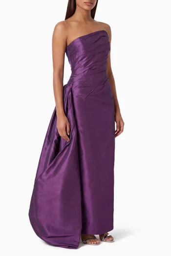 Strapless Draped Gown
