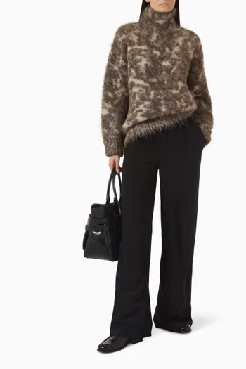 Esme Fluffy Sweater in Alpaca Blend