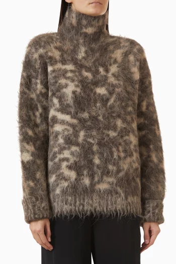 Esme Fluffy Sweater in Alpaca Blend