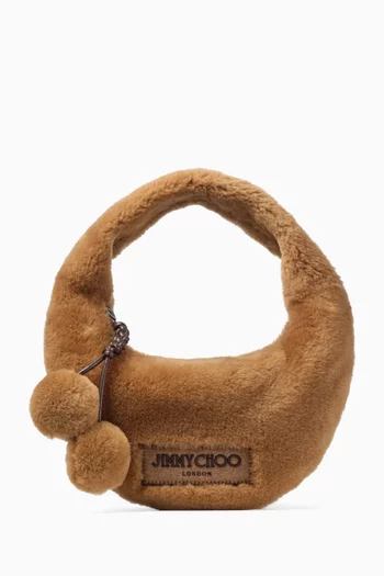 Winter Hobo Bag in Shearling