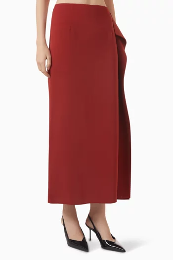 Ruffled Skirt in Satin