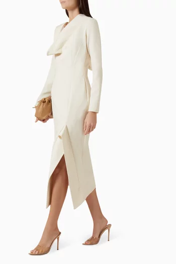 Tie-up Midi Dress