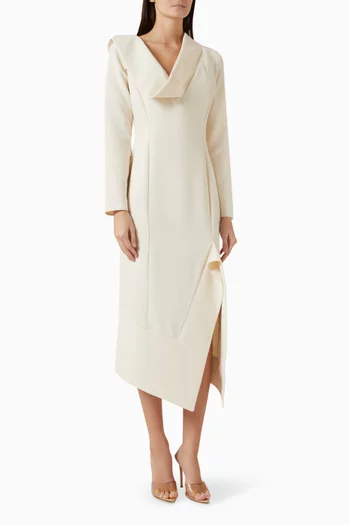Tie-up Midi Dress