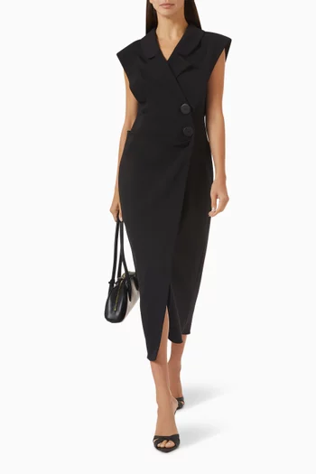Draped Wrap Dress