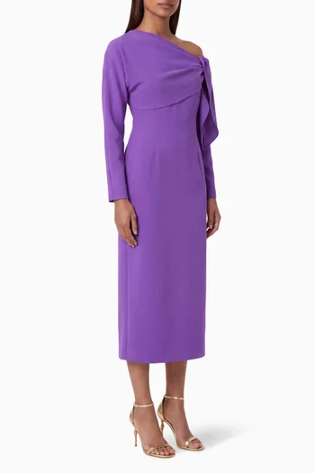 Asymmetrical Midi Dress