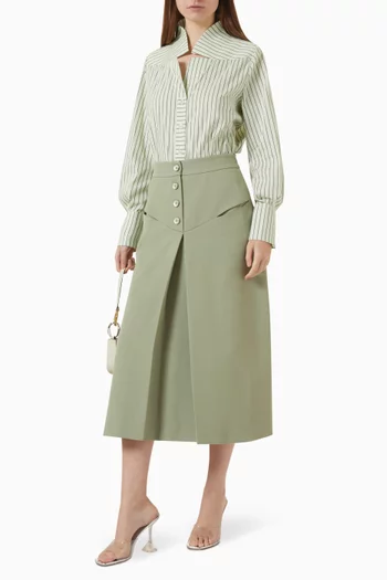 Striped Shirt in Cotton-blend
